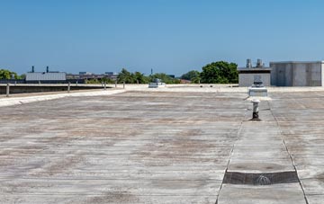 Down commercial flat roofing