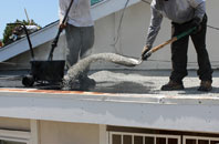 Down flat roofing repair